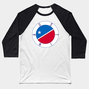 Austin Flag Decal Baseball T-Shirt